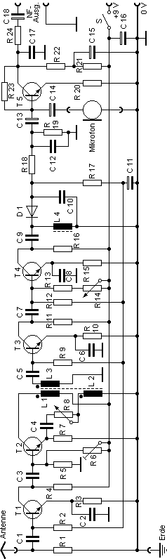 Abb.: Schaltplan des Psychophons